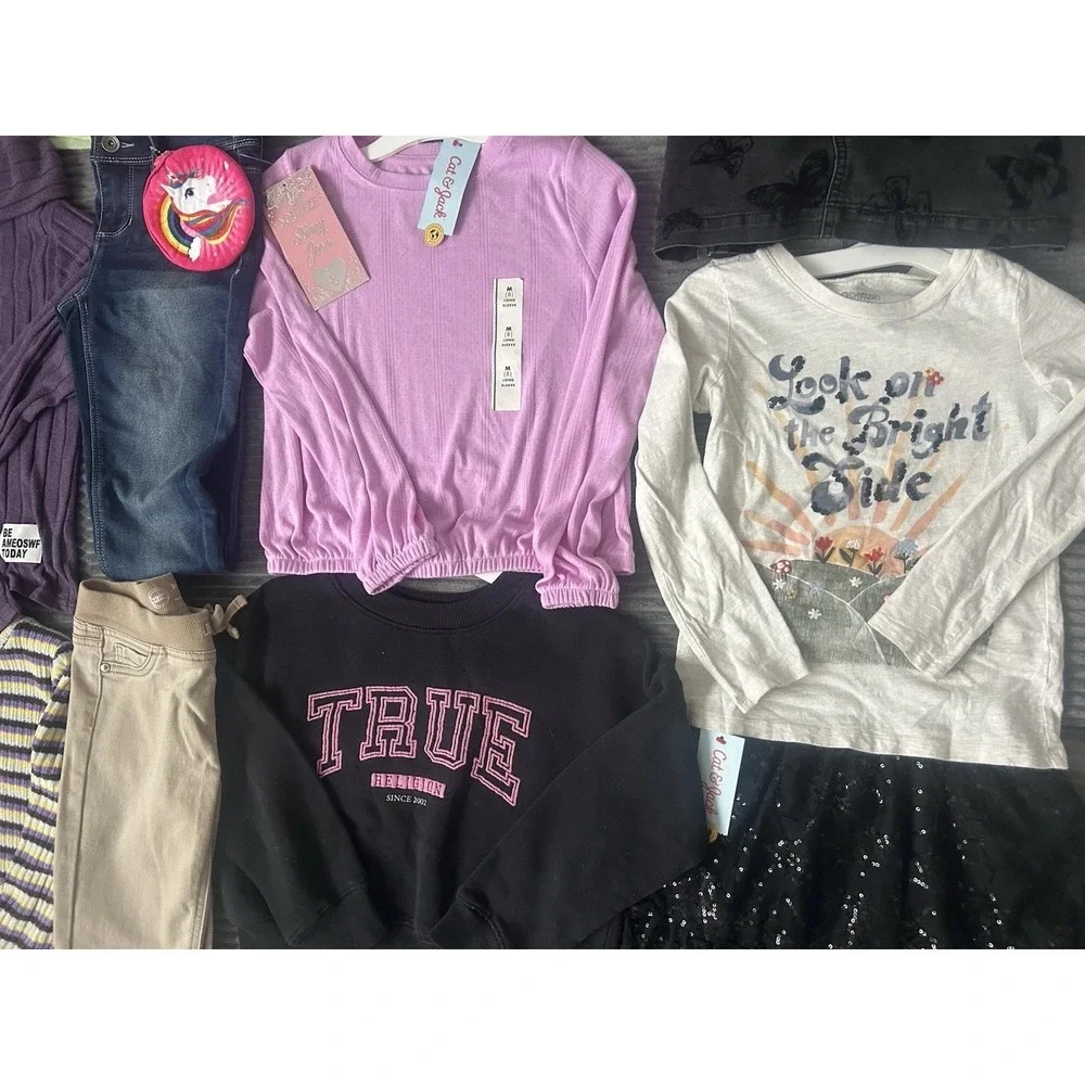 Huge Lot Girls Size 7/8 Clothes NEW &EC Dress Gymboree Sweatshirts Winter 7 8